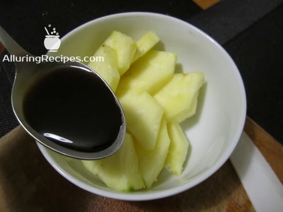 ананас, маринуем в соевом соусе - alluringrecipes.com