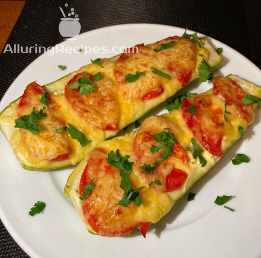 Кабачки, запеченные с творогом