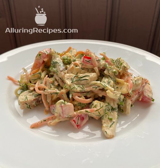 Салат з куркою та корейською морквою